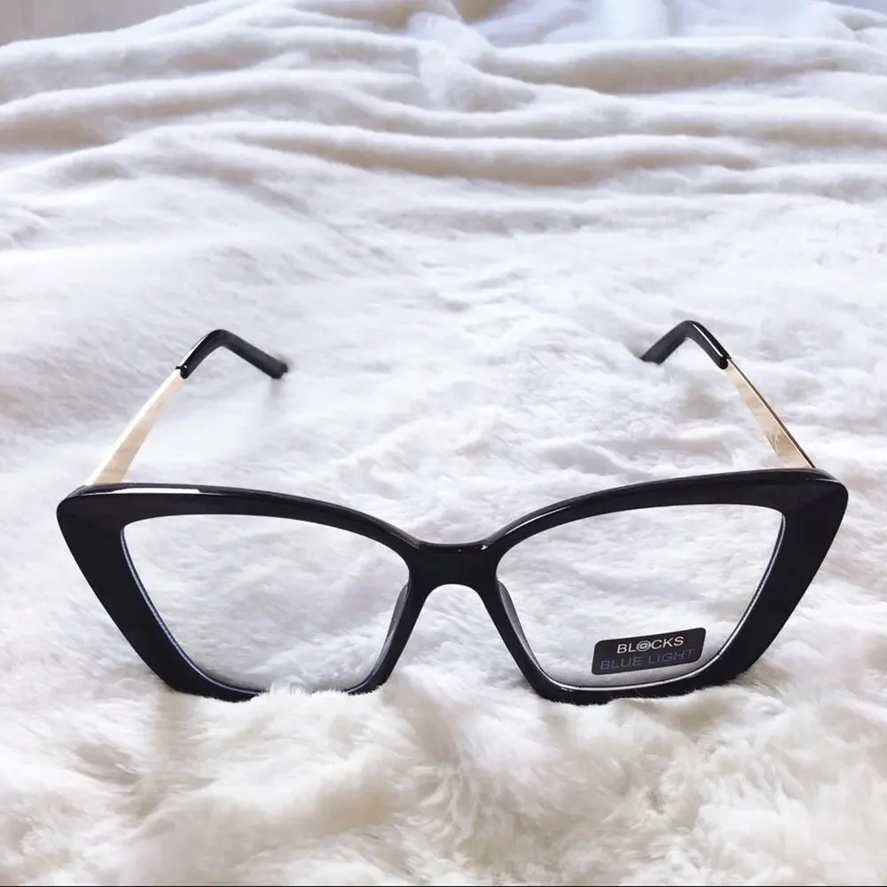 Chels Black Computer Blue Light Glasses